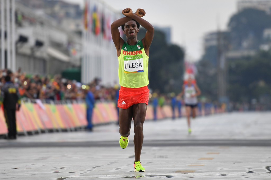 Rio 2016 marathon silver medallist Feyisa Lilesa has reportedly not returned home ©Getty Images