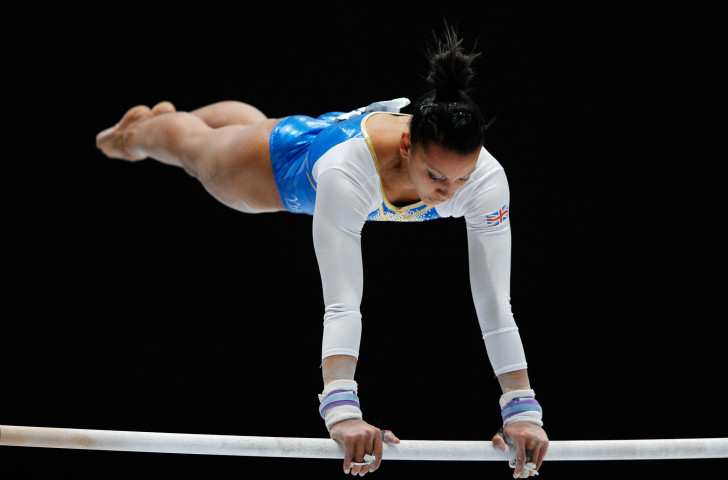 Britain's Commonwealth Games champion Becky Downie will be looking to retain her uneven bars European title 