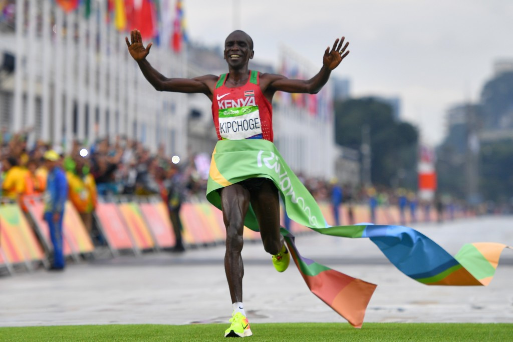 Eliud Kipchoge's gold in the men's Marathon ensured Kenya achieved a record Olympic haul ©Getty Images