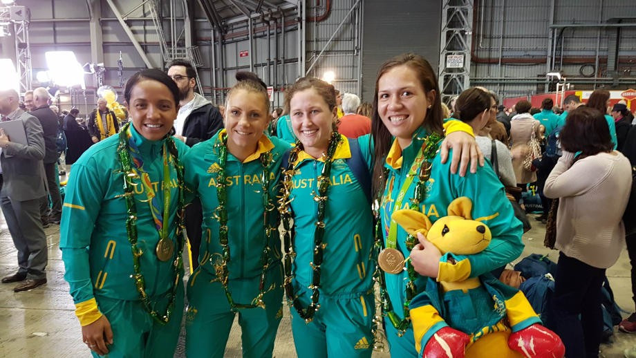 Australian Olympians were welcomed home with a ceremony in Sydney ©AOC