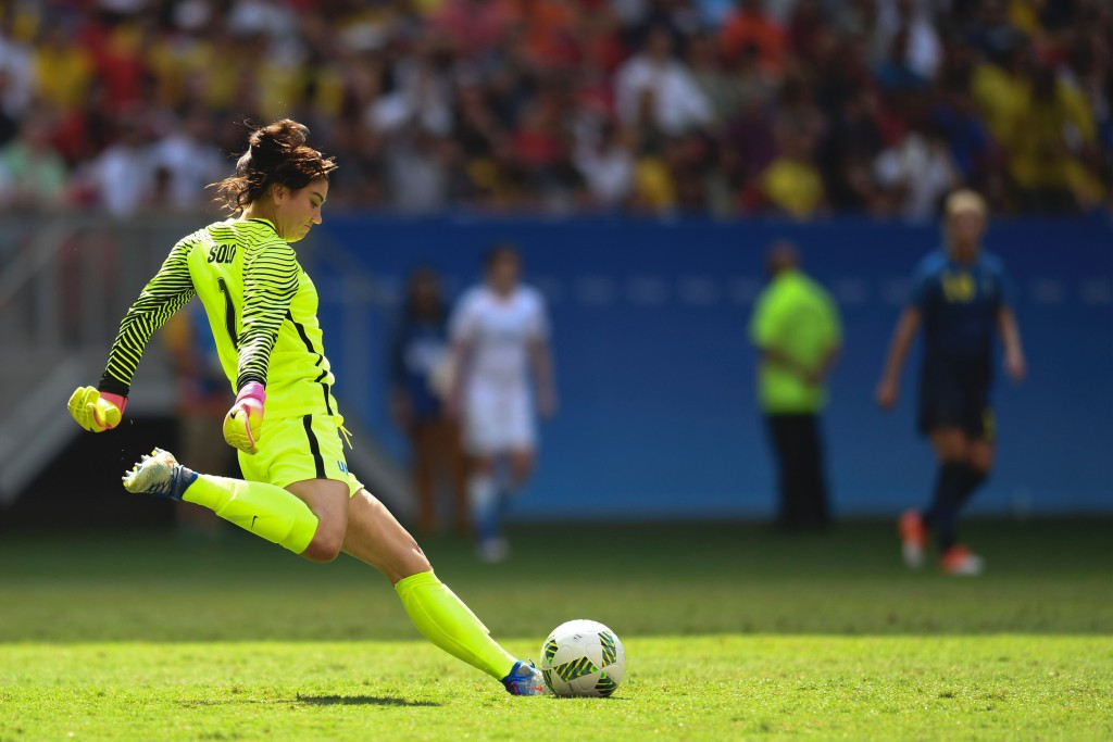 Hope Solo has been handed a six-month suspension ©Getty Images