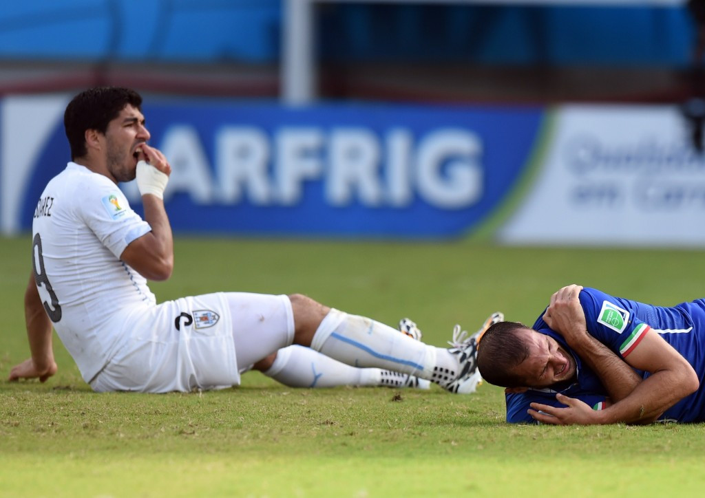 Luis Suarez was banned for four months for a third biting offence in 2014 ©Getty Images