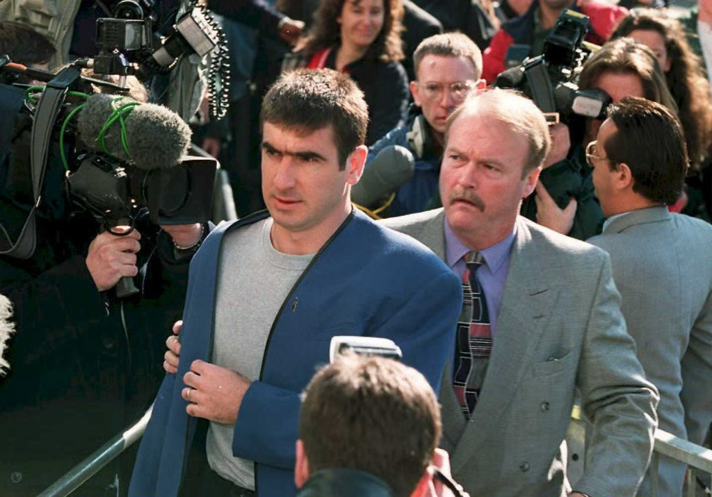 Former Manchester United star Eric Cantona faced criminal charges after kung-fu kicking a fan in 1995 ©Getty Images