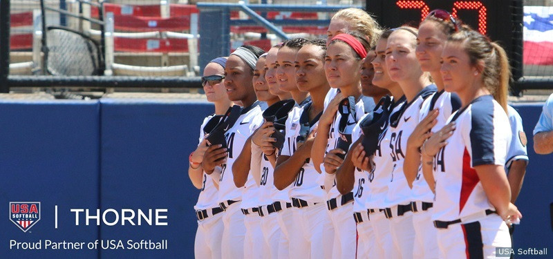 USA Softball has announced its first-ever nutritional supplements partnership with Thorne Research ©USA Softball