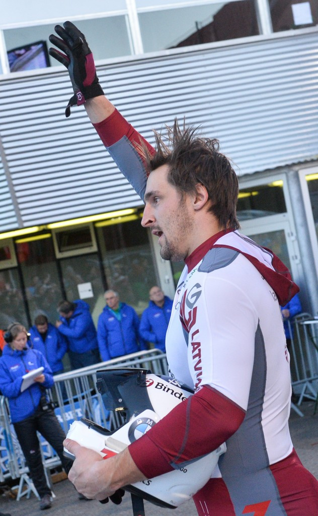 Latvia's bobsleigh world champion Oskars Melbārdis has undergone spinal surgery ©Getty Images 