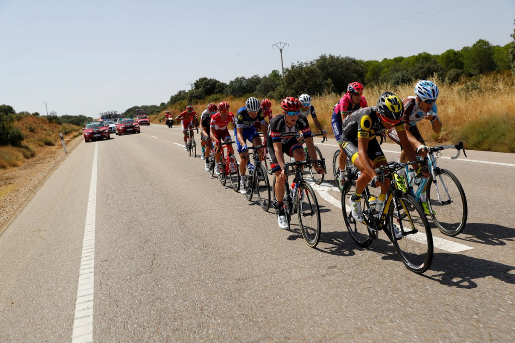 An 11-man breakaway moved away early in the stage ©Twitter/Vuelta a Espana