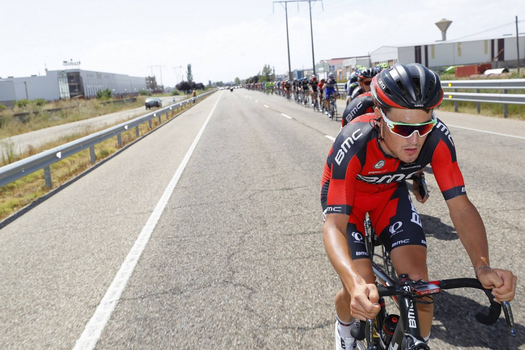 BMC Racing led the chasing peloton ©Facebook/Vuelta a Espana