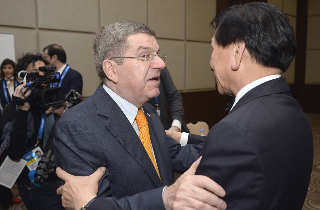 Thomas Bach has praised the contribution of AIBA President Ching-Kuo Wu at Rio 2016 ©Getty Images