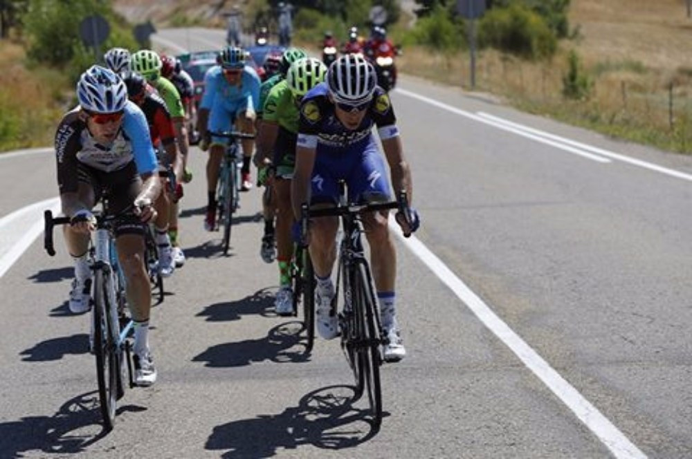 A 12-man breakaway escaped early in the stage ©Facebook/Vuelta a Espana