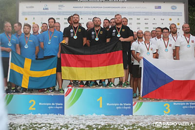 Germany claimed both the men's and women's team titles at the 2016 European Minigolf Championships at the VizelGolfe miniature golf course in Portugal ©WMF/Facebook