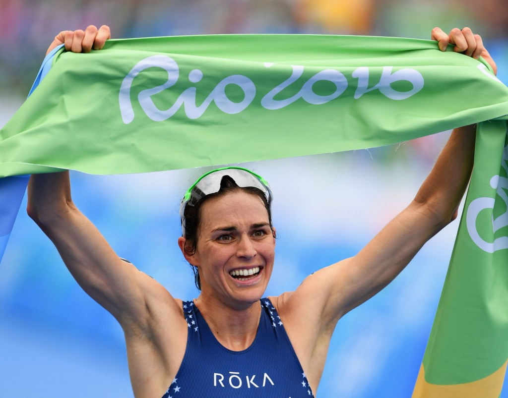 The United States' Gwen Jorgensen won women's triathlon gold at Rio 2016 ©Getty Images