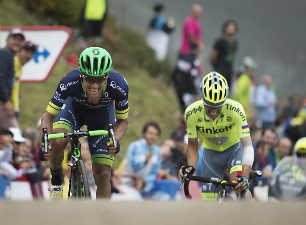 Nairo Quintana broke clear of Alberto Contador en-route to the stage win and race lead ©Getty Images