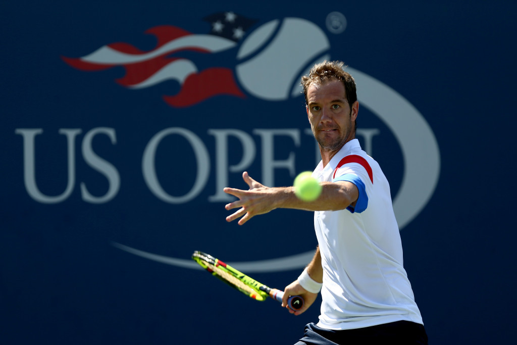 Richard Gasquet of France, seeded 13, was comprehensively beaten by the Briton ©Getty Images