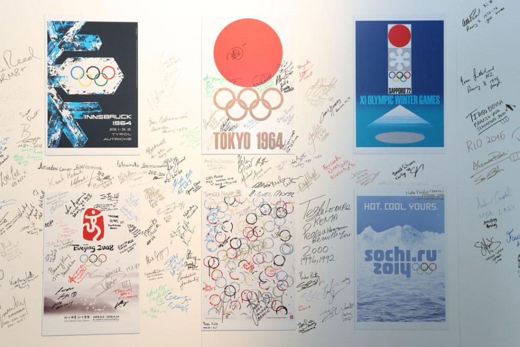 There was an opportunity to sign the Olympians wall during Rio 2016 ©IOC