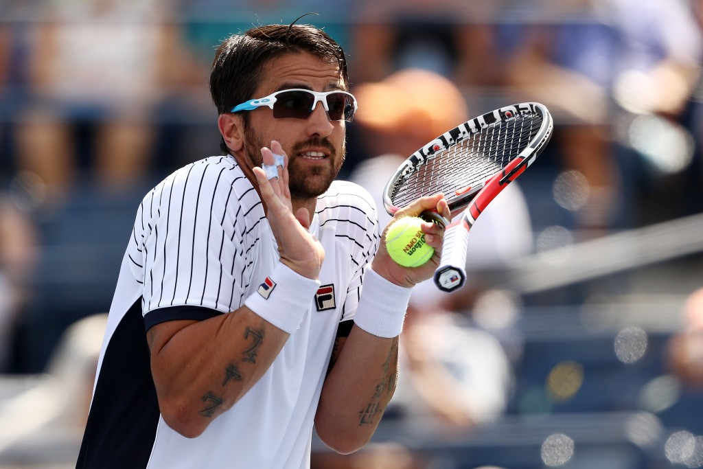 Janko Tipsarevic of Serbia beat Novak Djokovic's Wimbledon conqueror Sam Querrey to book his place in the next round ©Getty Images