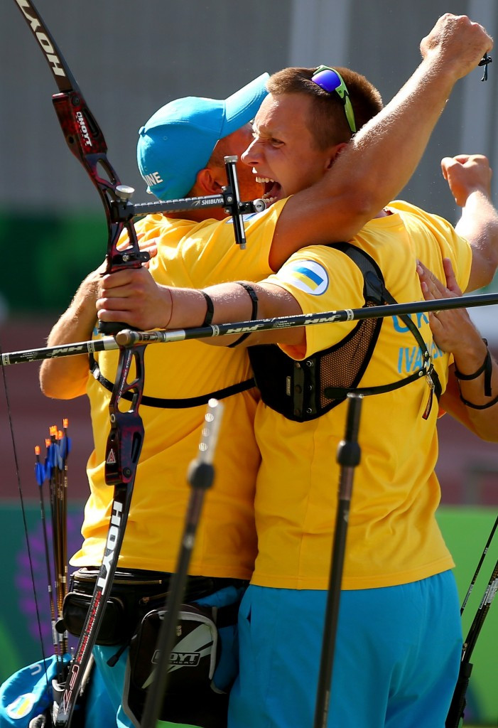 Ukraine claimed the men's team event crown