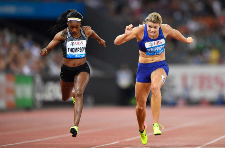 Olympic 200m champion Elaine Thompson beats world 200m champion Dafne Schippers by 0.01sec at the IAAF Diamond League in Zurich ©Getty Images
