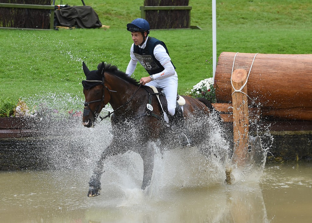 Australia's Chris Burton is the leader after day three of the Burghley Horse Trials ©Getty Images