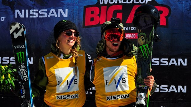 Emma Dahlström and Henrik Harlaut dominated the leader board at the Big Air World Cup in El Coloardo in Chile ©FIS