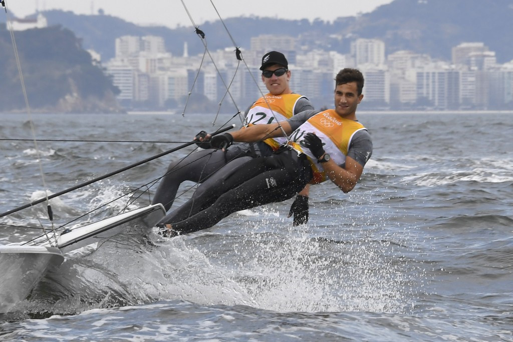 New Zealand 49er duo Peter Burling and Blair Tuke won the men's prize last year ©Getty Images