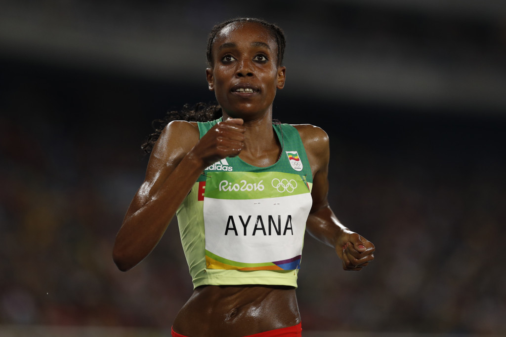 Almaz Ayana will target the world 5,000m record at tomorrow's IAAF Diamond League final in Brussels ©Getty Images