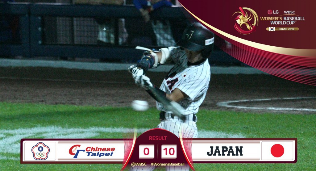 Chinese Taipei, who thrashed hosts South Korea yesterday 11-1, were unable to reproduce any kind of similar form as their chances of progression took a setback ©WBSC