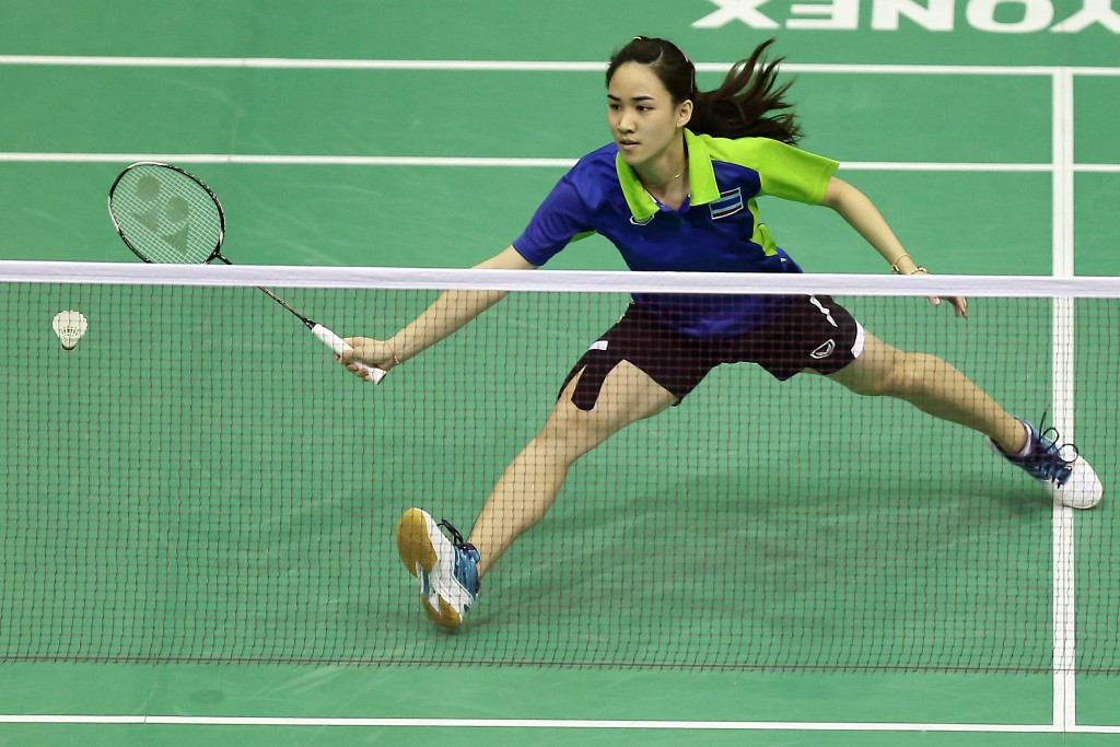 Thailand's Nitchaon Jindapol also made it through as she overcame Singapore's Hui Zhen G Chua 22-20, 21-16 ©Getty Images