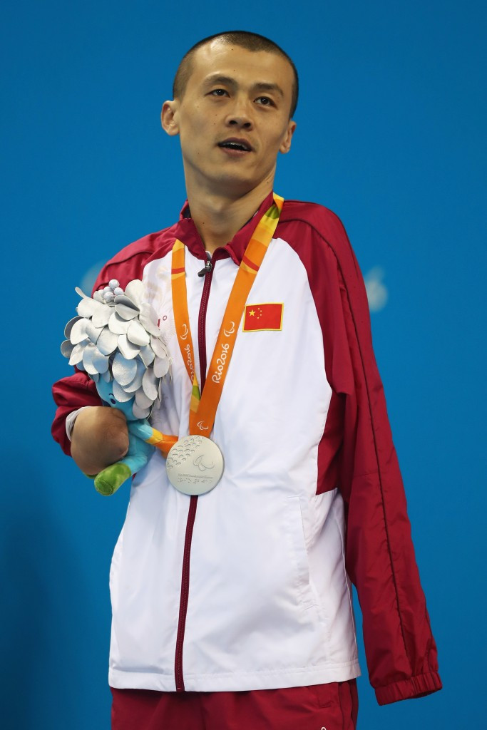 China's Zheng Tao won the men’s 100m backstroke S6 in a world record time ©Getty Images 