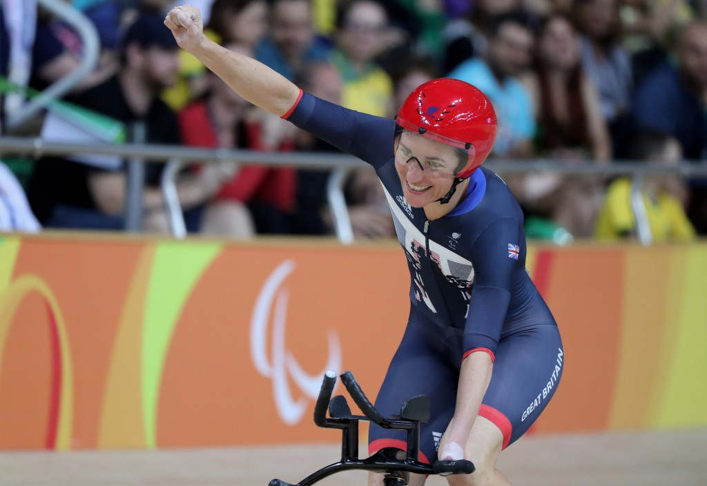 Dame Sarah Storey became the most decorated female Paralympian in British history after securing the 12th gold medal of her career at the Olympic Velodrome in Rio de Janeiro ©Getty Images