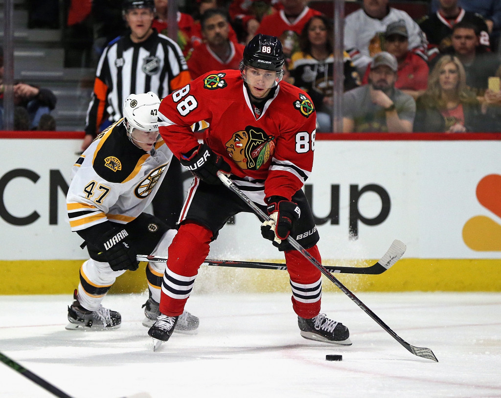 Patrick Kane of the Chicago Blackhawks will be one of the alternative captains for the event ©Getty Images