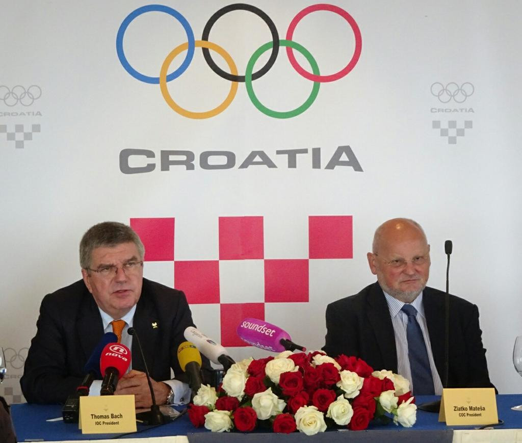 Thomas Bach visited Zagreb in his first IOC trip since Rio 2016 ©IOC