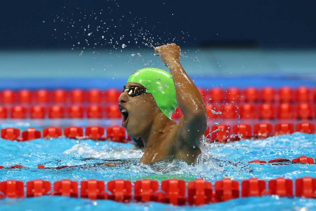 Carlos Serrano made Colombian history after storming to a world record-breaking success in the men’s 100m breaststroke SB7 ©Getty Images