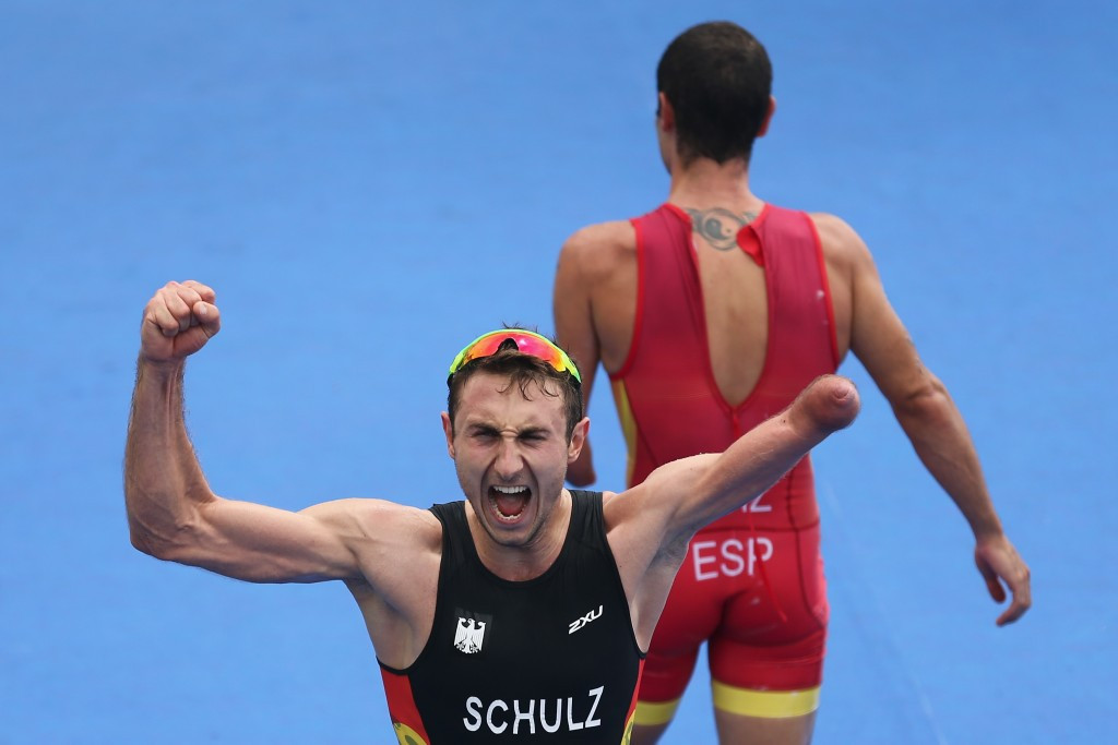 Germany's Martin Schulz was crowned the first-ever Paralympic triathlon champion on day three of competition at Rio 2016 ©Getty Images