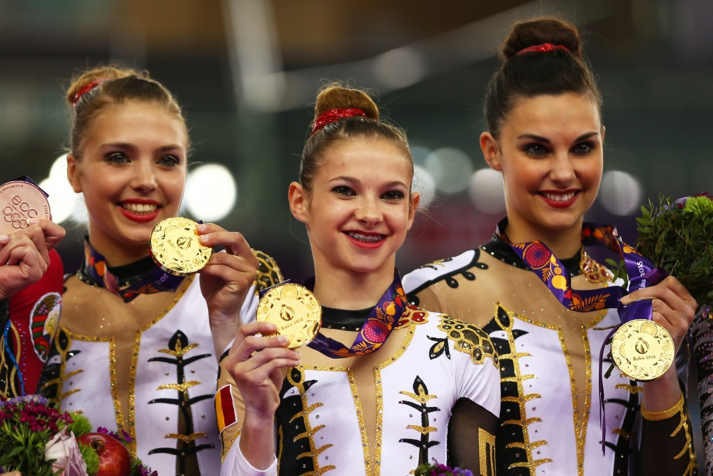 Belgium acrobatic gymnasts earned their country a first European Games gold today ©Getty Images
