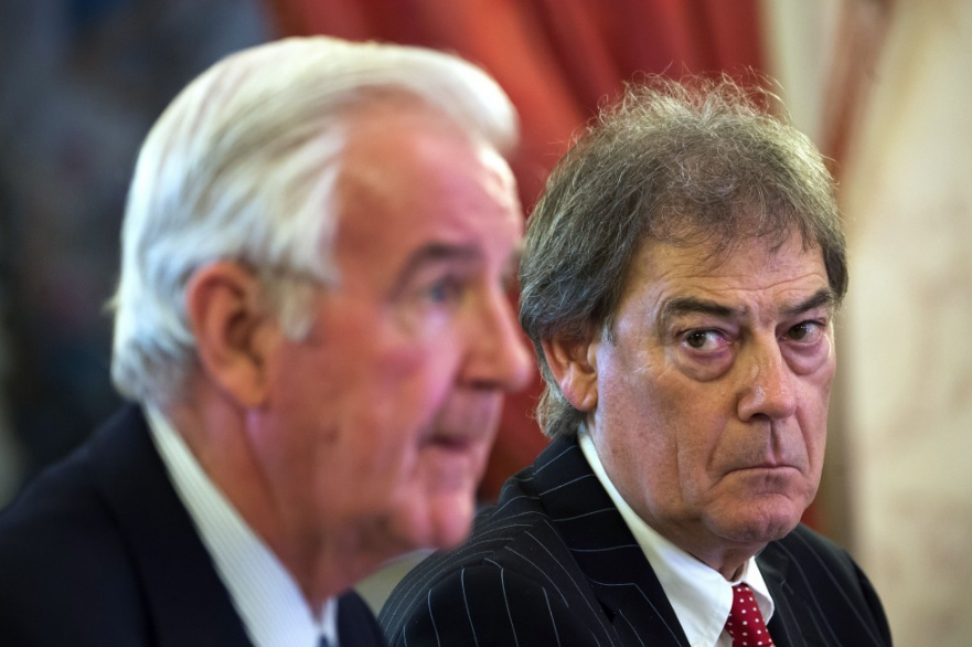 Sir Craig Reedie (pictured, left, alongside David Howman) has defended the WADA response ©Getty Images