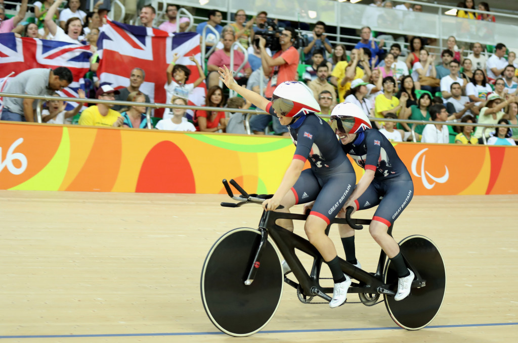 Lora Turnham and Corrine Hall added to Britain's impressive track cycling medal haul ©Getty Images