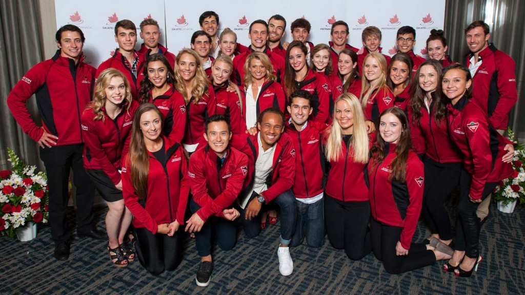A number of national team members were present to meet the donors ©Skate Canada