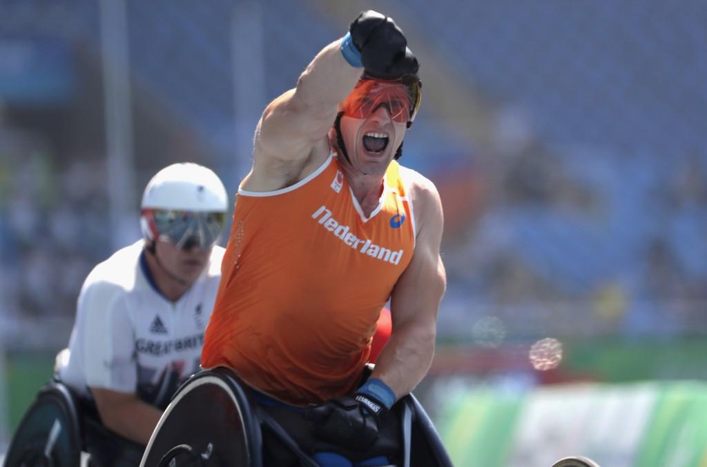 Dutchman Van Weeghel reclaims men's 400m T54 crown on day five of Rio 2016 Paralympic Games