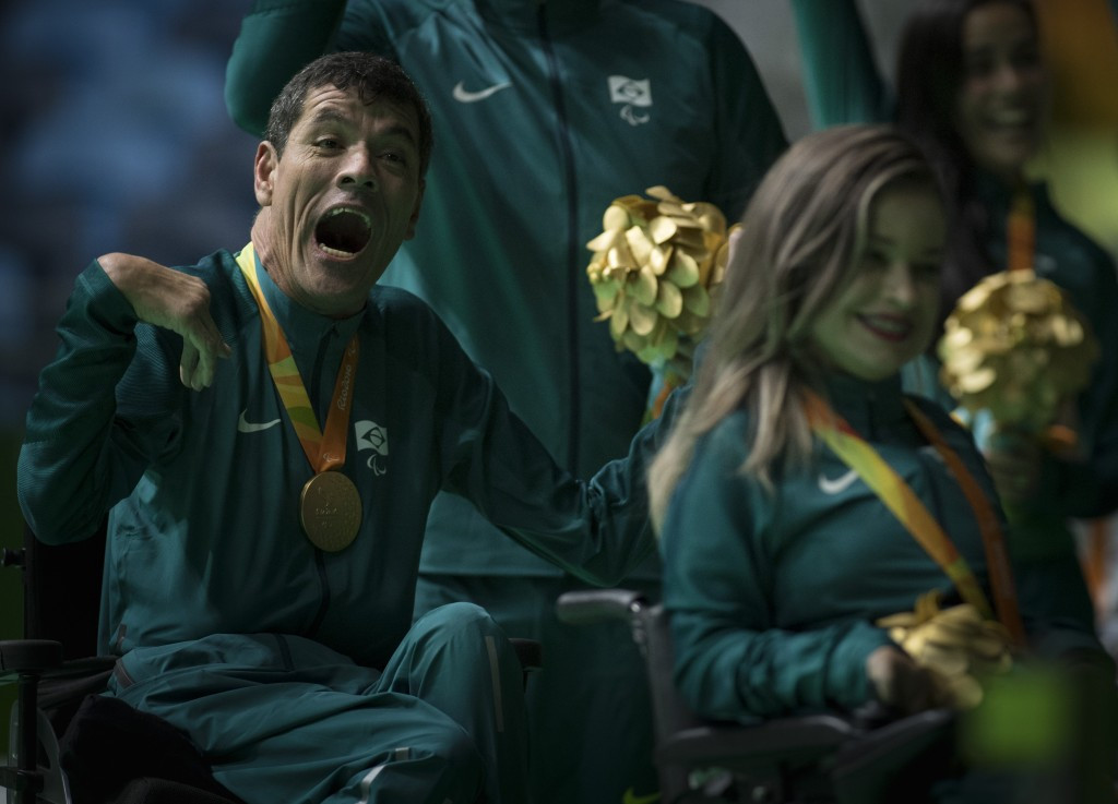 Hosts Brazil won gold in the mixed pairs BC3 boccia competition ©Getty Images