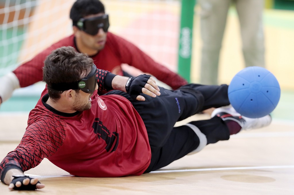 Turkey beat the United States 6-3 in Group B of the men's goalball competition ©Getty Images