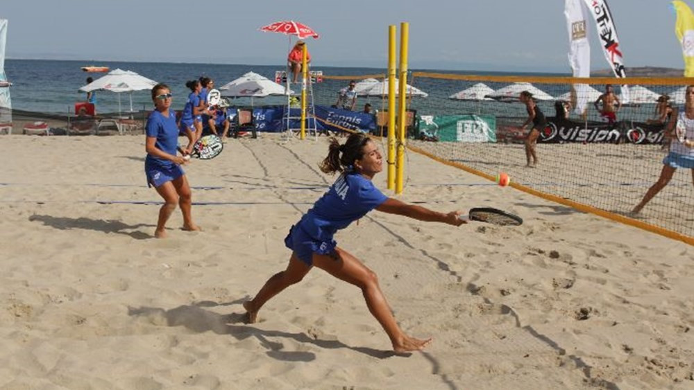 There were all Italian finals in the men and women's doubles at the European Beach Tennis Championships ©Europe Tennis