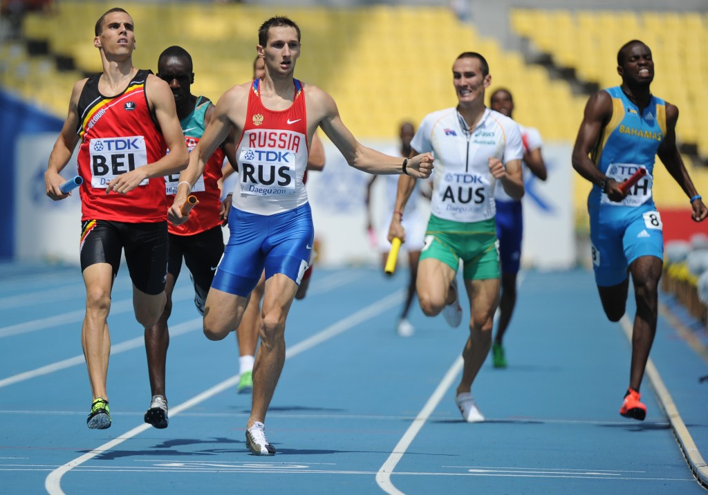 Denis Alexeev's failed test means Russia has also been ordered to return their Olympic 4x400m relay medals from Beijing 2008 ©Getty Images