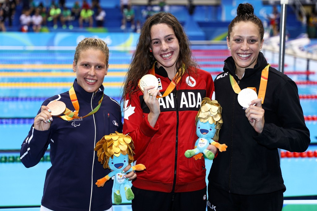 Canada’s Aurelie Rivard broke her own Paralympic record on the way to winning the women’s 100m freestyle S10 ©Getty Images