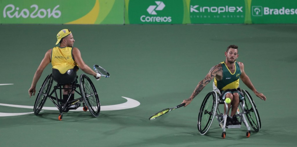 Dylan Alcott and Heath Davidson put up a brilliant fight to claim gold ©Wheelchair Tennis/Twitter