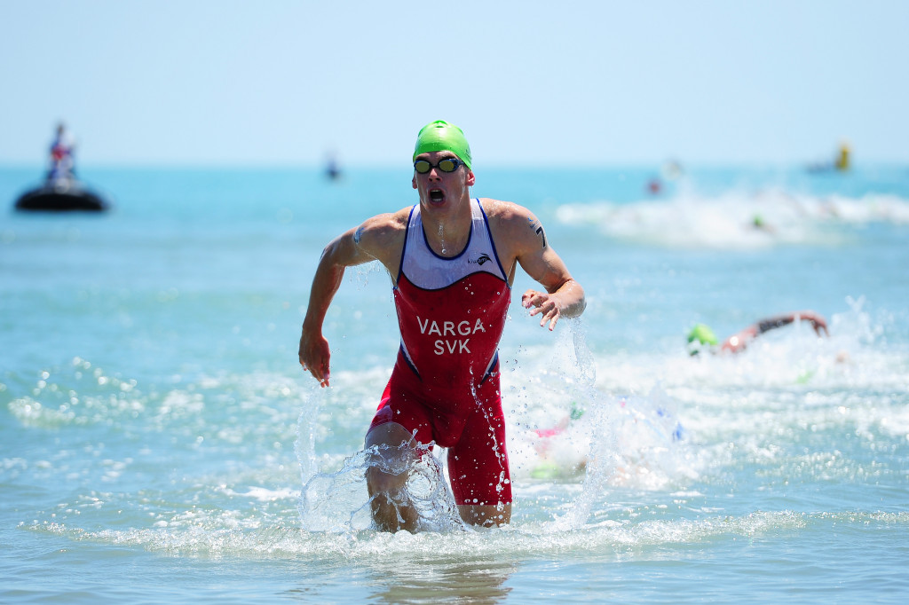 Richard Varga led after the swim but had to settle for silver ©Getty Images