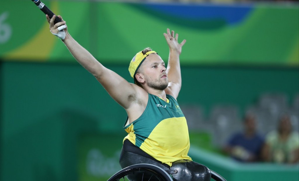 Australia’s Dylan Alcott claimed his second Paralympic gold medal in the space of 24 hours after beating Great Britain’s Andy Lapthorne in the wheelchair tennis quad singles final ©Wheelchair Tennis/Twitter