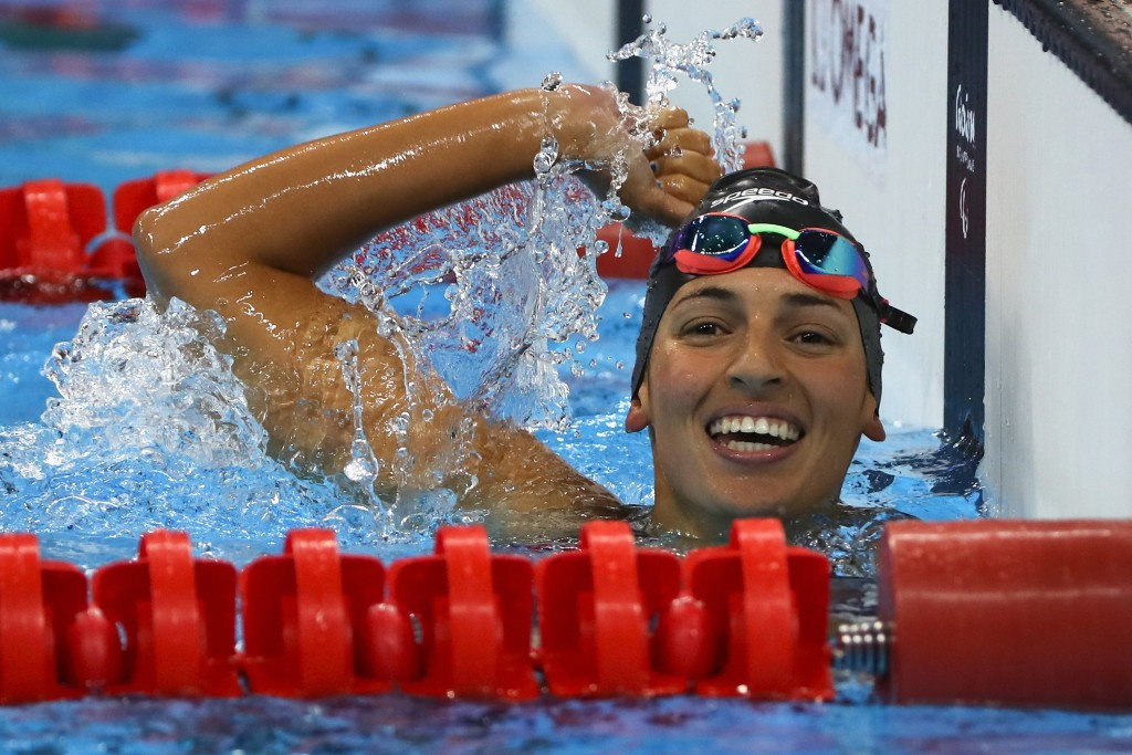 Michelle Alonso Morales twice lowered her Paralympic record in the women’s 100m breaststroke SB14 on her way to winning one of Spain’s three gold medals today ©Getty Images