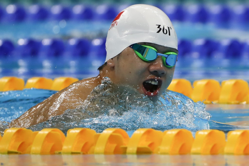 China's Huang Wenpan twice broke the world record in the men's 50m breaststroke SB2 on his way to gold ©Getty Images