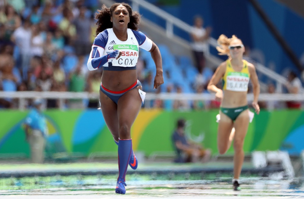 Great Britain's Kadeena Cox continued her impressive Paralympics showing by breaking the world record on her way to victory in the women's 400 metres T38 at the Olympic Stadium ©Getty Images