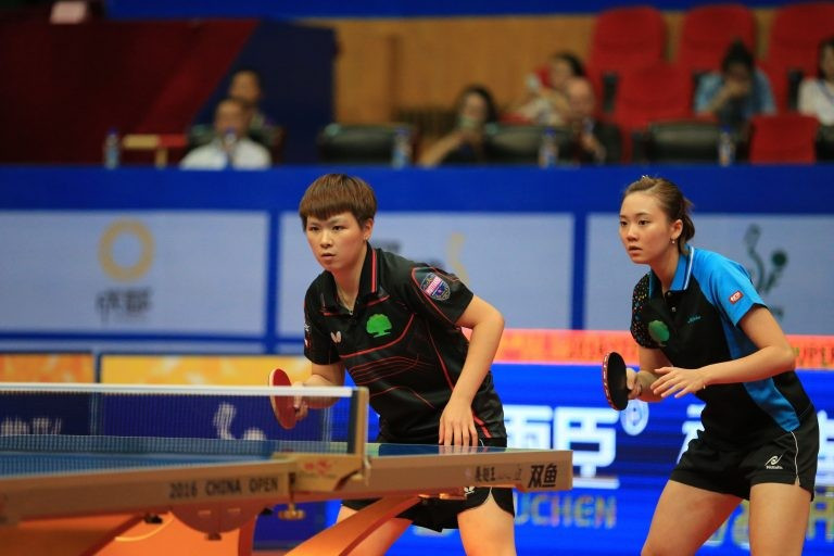 Chinese Taipei’s Chen Szu-Yu and Cheng Hsien-Tzu progressed to the quarter-finals of the women's doubles event at the ITTF China Open in Chengdu ©ITTF